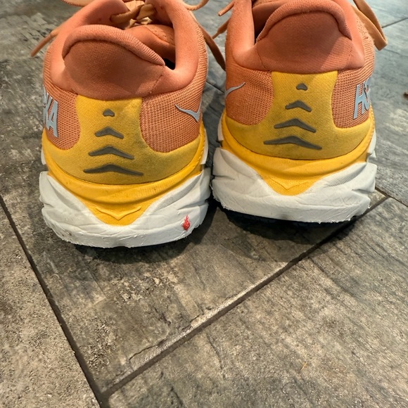 Hoka Orange Running Shoes with Yellow Accents - Picture 4 of 7